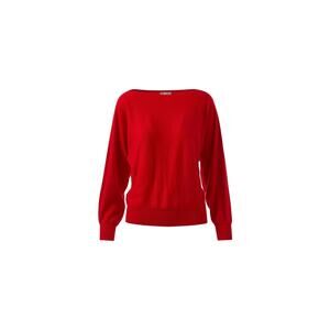 NEW KINROSS women's off the shoulder dolman sweater in crimson